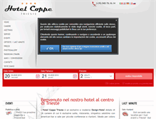 Tablet Screenshot of hotelcoppetrieste.it